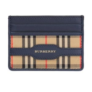 Burberry 1983 Check and Leather Card Case